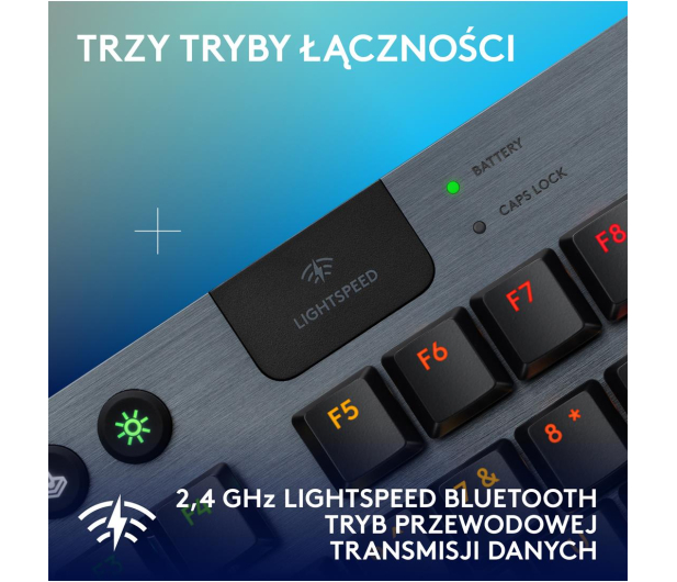 LOGITECH G915 X TKL Lightspeed Tactile czarny 920-012721 - 1276179 - zdjęcie 5